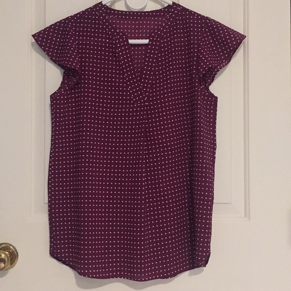 J Crew Factory purple blouse sz 2